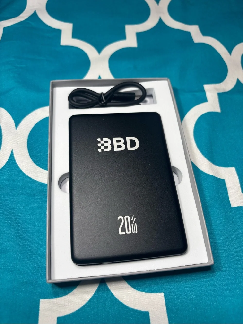 New BBD 20W Portable Power Bank in Black